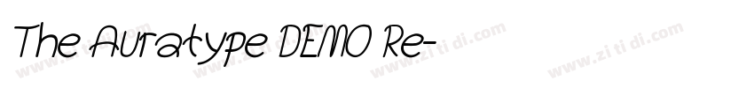 The Auratype DEMO Re字体转换